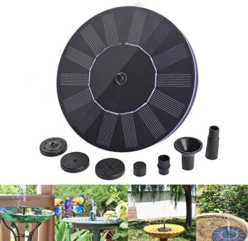 CATNOCT Solar Power Water Pump Decorative Panel Kit Fountain for Garden Pond Pool Water Cycle