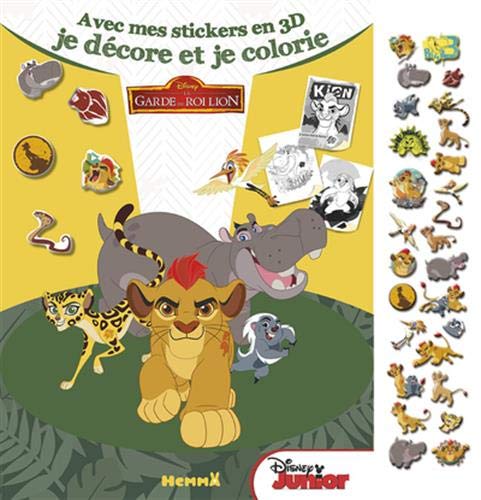 Disney La Garde Du Roi Lion Avec Mes Stickers En 3d Je Decore Et Je Colorie Mes Petits Stickers 3d French Edition Collectif Amazon Com Books
