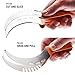 mKitchen World Watermelon Slicer Corer Cutter Tongs & Server Set - as Seen on TV 304 Stainless Steel – Dual Purpose Melon Baller and Fruit Carving Knife - 8 recipe eBooks Included