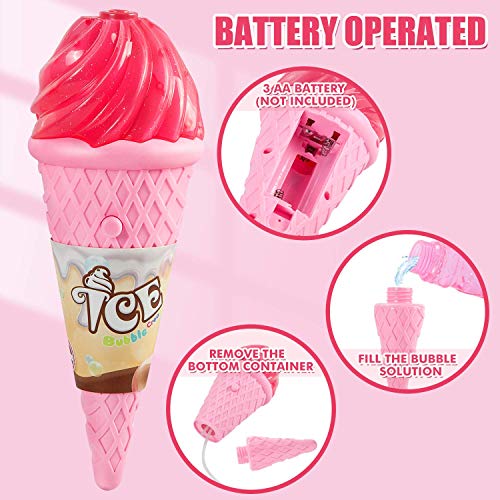 Bubble Machine ice Cream Bubble Machine Toy, Bubble Machine for Kids