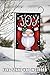 Toland Home Garden 119385 Santa Joy Christmas Flag 12x18 Inch Double Sided for Outdoor Winter House Yard Decoration