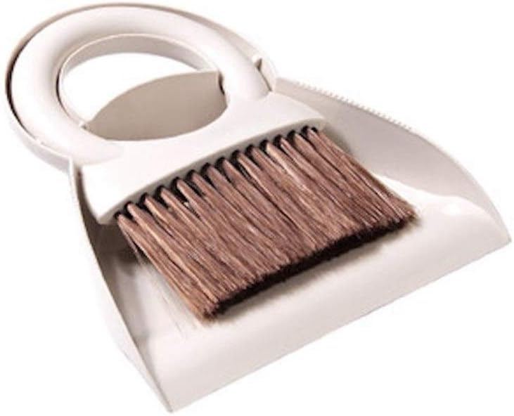 Cat litter Dust Pan and Brush Set for Table, Mini Hand Broom and