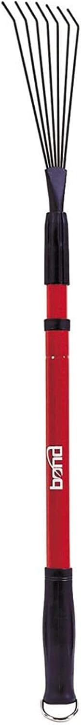 Bond Manufacturing 720698830658 Bond LH013 Fan Rake with Telescopic Handle & Non-Slip Grip, Red : Small Rake : Garden & Outdoor
