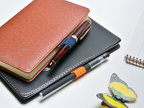 10 Pack Pen Loop Holder Adhesive with Elastic Band for Notebook, Journals, Clipboards - Thumbnail 3