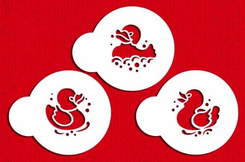 Designer Stencils Mini Rubber Duck Stencil Set, Beige/semi-transparent
