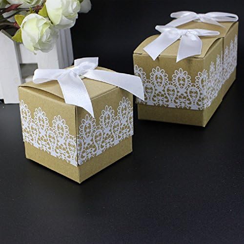 Candy Box, Wedding Favor Box, Rustic Wedding Favor Box 50pcs/Set, Wedding Party Birthday Baby Shower Favor Box, Kraft Box