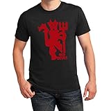 Manchester United Inspired Red Devil Soccer T-Shirt (Black)