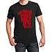 Manchester United Inspired Red Devil Soccer T-Shirt (Black)