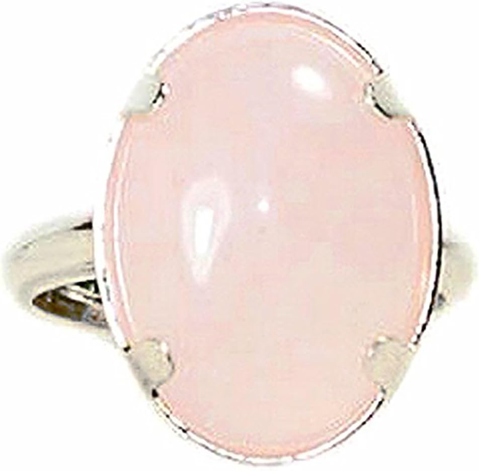 925 Sterling Silver & Rose Quartz Ring