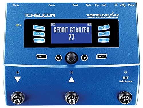 TC Helicon VoiceLive Play Vocal Effects Processor Bundle with 2 20' XLR Cables and Premium Pop Screen Filter