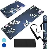June & Juniper Travel Yoga Mat Foldable Lightweight