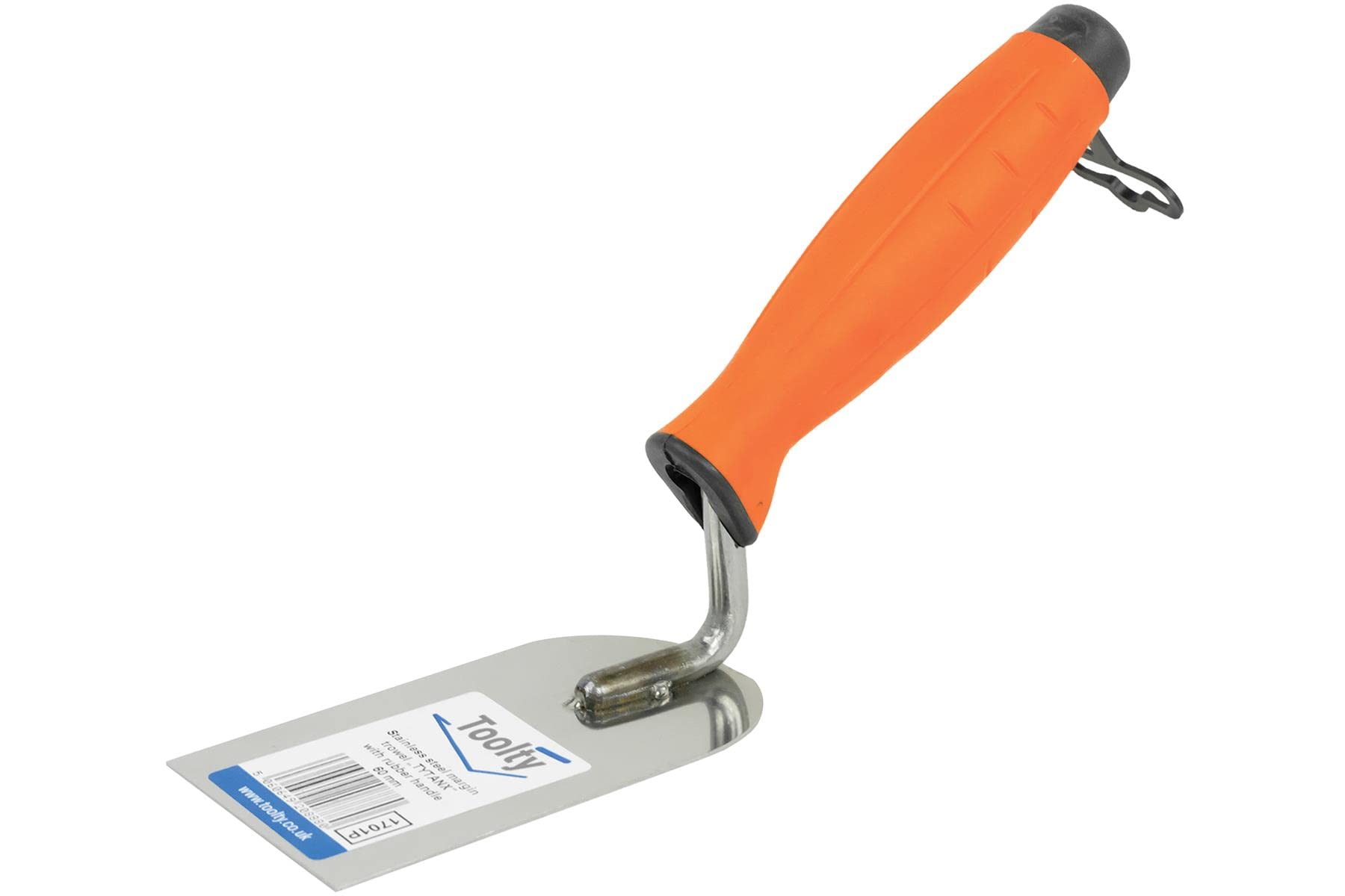 Toolty Stainless Steel Stucco Trowel, Wall Putty Trowel, Plastering Trowel, Finishing Trowel - 60mm - for Brickwork and Plastering - Rubber Handle, DIY - TLTY-1701P