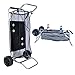 Beach Cart with Folding Table/Drink Holders - Grey Frame/Black Table