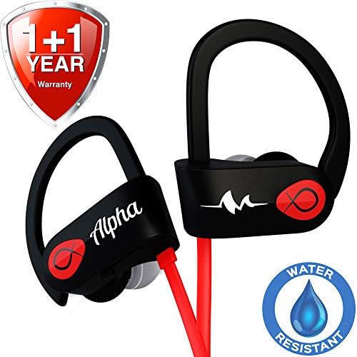 Wireless Headphones w/10+ Hours Battery - Exclusive 2019 - w/Mic IPX7 Waterproof - Best Workout Earbuds - Bluetooth Sport Earphones - Running Noise Cancelling Gym Music Headset - for Women Men