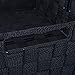 DII Durable Trapezoid Woven Nylon Storage Bin or Basket for Organizing Your Home, Office, or Closets (Large Basket - 13x15x10) Black - Set of 2