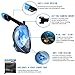 Snorkel Mask, TriMagic 180° Panoramic Full Face Design with Larger Viewing Area - Easier Breathing and GoPro Compatible with Anti-Fog and Anti-Leak, for Both Kids and Adult (2017 Advanced Version)