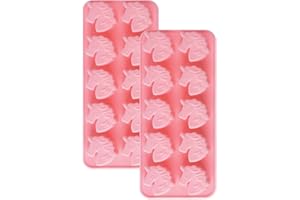 20 Cavities Unicorn Shape Candy & Chocolate Silicone Molds, Non Stick Baking Mold for Making Birthday Cake, Jelly, Ice Cubes,