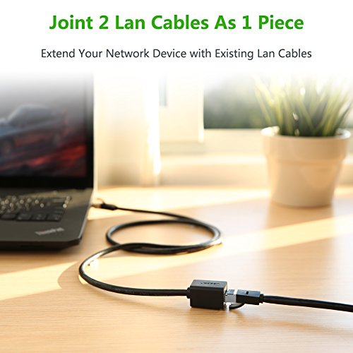 UGREEN Ethernet Extension Cable Network Cat6 Extension Patch Cable RJ45 Cords Shielded Male to Female Connector, 10ft/3m