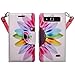 ZTE Speed Case,ZTE Maven Case, Zte Atrium, ZTE Scend Case, Leather Wallet Case with Card Slots Cash Compartment and Detachable Wrist Strap - Sun Flower