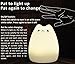 X-CHENG Night Light - 3-Modes Portable Silicone LED Night Lamp - 8 Single Colors Mode and 8-Color Breathing Light Mode - Adorable Animals' Appearance - USB Charging - Best nightlight for Baby