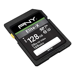 PNY 128GB Elite-X Class 10 U3 V30 SDXC Flash Memory