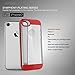 iPhone 7 Case, HeeBin Brushed 2 in 1 Anti-Scratch Anti - fingerprint Shockproof Electroplate Frame, Clear Soft Flexible TPU Excellent Grip Case for iPhone 7, Red