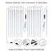 Falling Rain Lights 11.8 inch 8 Tube 192 LEDs, Meteor Shower Lights Waterproof, Icicle Snow Fall String Cascading Lights, Christmas Lights for Holiday Party Wedding, Garden Decoration (Colorful)