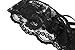 JuicyRose Women's Sexy Lingerie Lace Sleepwear Halter Babydoll V-String Miniskirt (US XL=Tag XXL, Black)