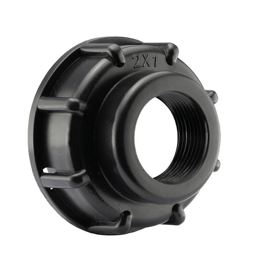 MiJunHD IBC Storage Tank Reducing Adapter S60x6 60mm Coarse Thread to G 1=32mm=DN25 Female Thread Reducer Connector for Homes, Gardens, Water Tanks (1 Piece)