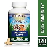 Host Defense - Stamets 7 Capsules, Multi Mushroom Support for Immune Response, 120 Count (FFP)
