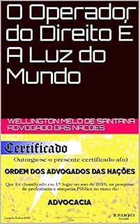 Livro O Operador do Direito É A Luz do Mundo