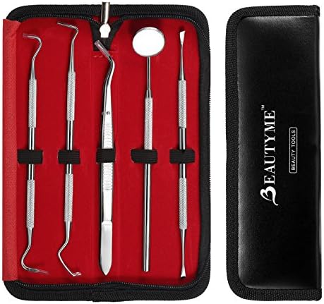 Dentist Tools Kit Dental Tools Dental Pick Dental Floss Gum Floss Toothpicks Dental Hygiene Kit Dental Instruments High Grade Stainless Steel Tartar Scraper Tartar Remover