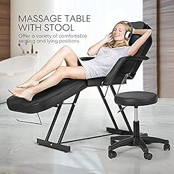 VIVOHOME 2 in 1 Adjustable Massage Table Tattoo