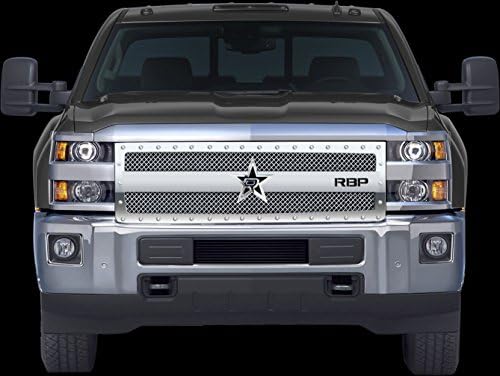 RBP 851119 RX-3 Series Chrome Studded Frame Main Grille for Chevrolet Silverado HD 2500/3500