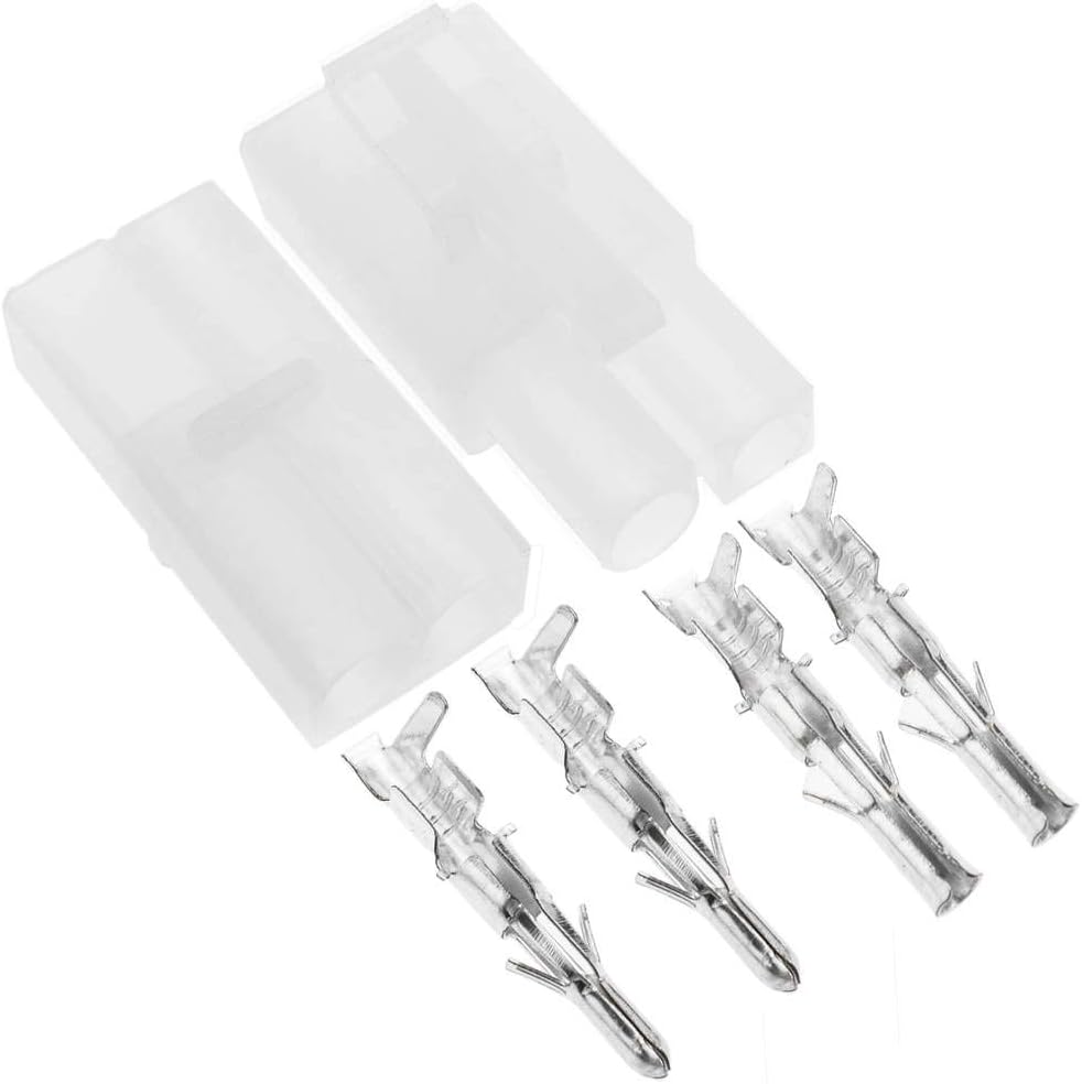 YUNIQUE GREEN-CLEAN-POWER - Tamiya Male Female Connector for Airsoft Rc Nimh 5 works, Transparent