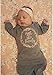 Qiylii Newborn Baby Girl Isn't She Lovely Floral Nightgowns Headband Sleepwear Sleeping Bag (0-3 Months, Gray)