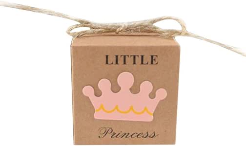 Bang 50X Caja de caramelos vintage de piel de vaca para boda, fiesta