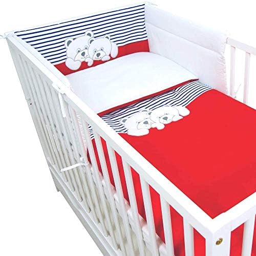 Housses Set Complet 6 Pcs De Linge Lit Bebe Tour De Lit Respirant Complet 360 Cm Callyna Drap Ensemble Lit Bebe Pur Coton 100 Union Europeenne Couette Linge De Lit Pour