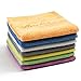 BONDRE DEARTOWN Microfiber Face Towels Washcloths (7-Pack 12x12) - Soft, Fast Drying Cleaning Cloth,Dish Cloth,Fit for Multi-Purpose Exfoliating (Colorful, 12x12 Inches)
