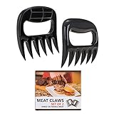 Pulled Pork Shredder Claws - Strongest BBQ Meat Forks - Shredding Handling & Carving Food - Claw Handler Set For Pulling Brisket From Grill Smoker Or Slow Cooker - BPA Free Barbecue Paws