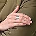 King Will Unisex 12mm Tungsten Carbide Wedding Ring Black Interior Silver Engagement Band