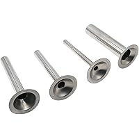 Saihisday Stainless Steel Sausage Stuffer Tubes Food Meat Grinder Attachment Stainless Steel Sausage Stuffer Tubes for Meat G