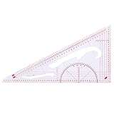 Multi-Function Plastic Curve Ruler Right Angle