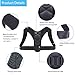Huimu Adjustable Back Posture Corrector for Women Men & Clavicle Brace to Improve Bad Shoulder Postures, Prevent the Hunchback of Long Sitting in Front of the Computer
