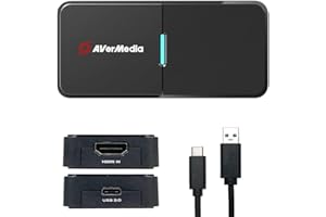 AVerMedia BU113 Live Streamer Cap 4K HDMI DSLR Video Capture Card for Content Creation - Capture and Stream in 2160p30, Recor
