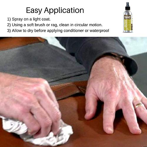 Aged Leather Pros pH Balanced Leather Cleaner (8 oz) for Suede, Nubuck