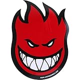 Spitfire Wheels Flaghead Fireball Skateboard Sticker - USA / US Flag skate board flame fire skate skateboarding sk8 stars and stripes