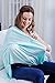 Luxurious Bamboo/Cotton Nursing Cover, Infinity Breastfeeding Scarf, Ultra Soft, No Polyester! Wear many ways, Full Coverage,67 x 0.1 x 27.5 inches (Gray)