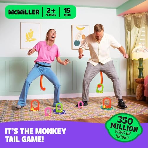 It'S Bananas!, Monkey Tail Game, Funny, Fun Party & Family Game For Kids, Kids, Teens & Adults, The Ultimate Family Game Night, Board Game 2 To 10 Players, Parties Family Game For Hen Do (A, A)