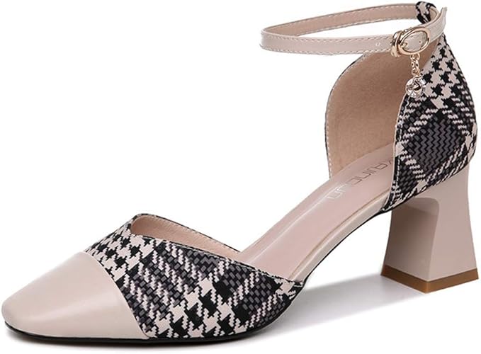 Amazon Hr株式会社 オフィスサンダル レディース ヒールサンダル 夏 太ヒール おしゃれ ストラップ 歩きやすい 滑り止め 長足 痩せ 通勤用 ファッションサンダル